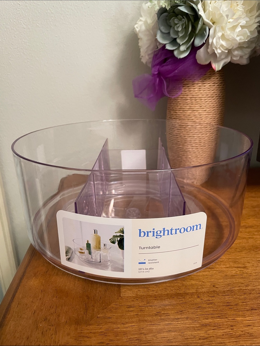 Target BRIGHTROOM Round Turn Table Spinner Lazy Susan Acrylic Organizer